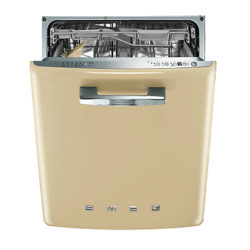 Smeg DI6FABCR Retro Integrated Dishwasher, Cream